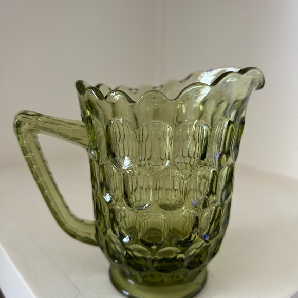 Viking glass vintage creamer and sugar in excellent pre owned condition. - Picture 3 of 4